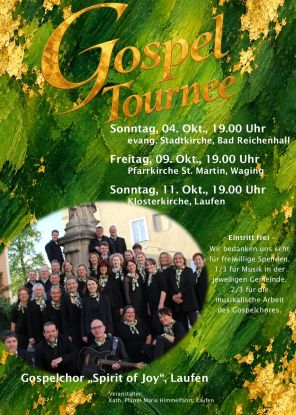 Gospel-Tournee &ndash; Gospelchor &bdquo;Spirit of Joy&ldquo;, &copy; Katholische Pfarrei Maria Himmelfahrt