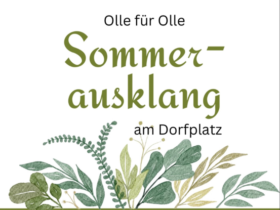 Sommerausklang am Dorfplatz