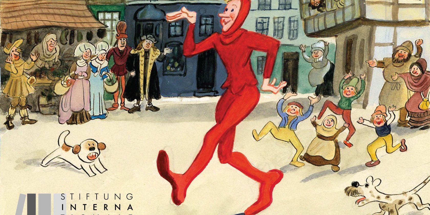 Ausstellungsplakat "Es geht um die Kinder. Walter Trier, der Illustrator von Erich K&auml;stners Kinderb&uuml;chern, &copy; Walter Trier / IJB