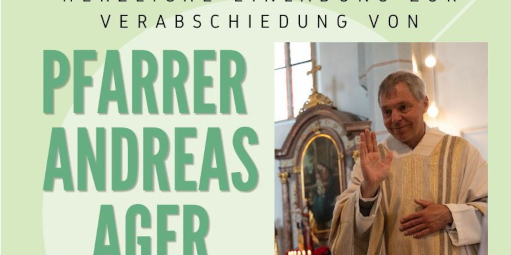 Verabschiedung Pfarrer Andreas Ager, &copy; Pfarrkirchenstiftung St. Martin, Waging