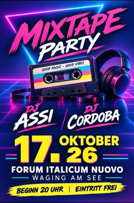 Mixtape Party &ndash; Die Nacht f&uuml;r alle Musikliebhaber, &copy; Forum Italicum