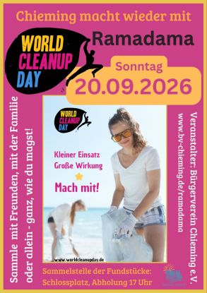 Ramadama Chieming - World Cleanup Day, &copy; www.worldcleanupday.de